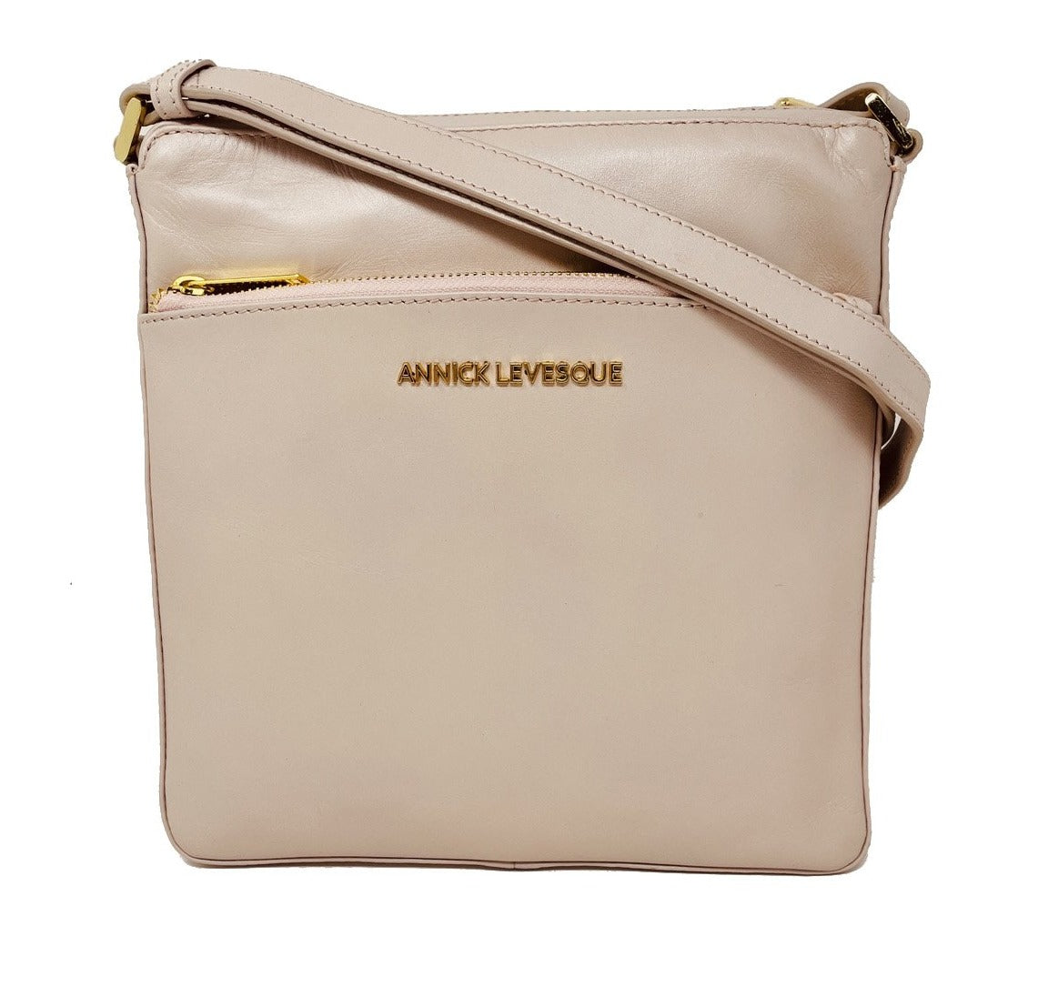 Blush Pink Leather Shoulder Bag | Gisèle