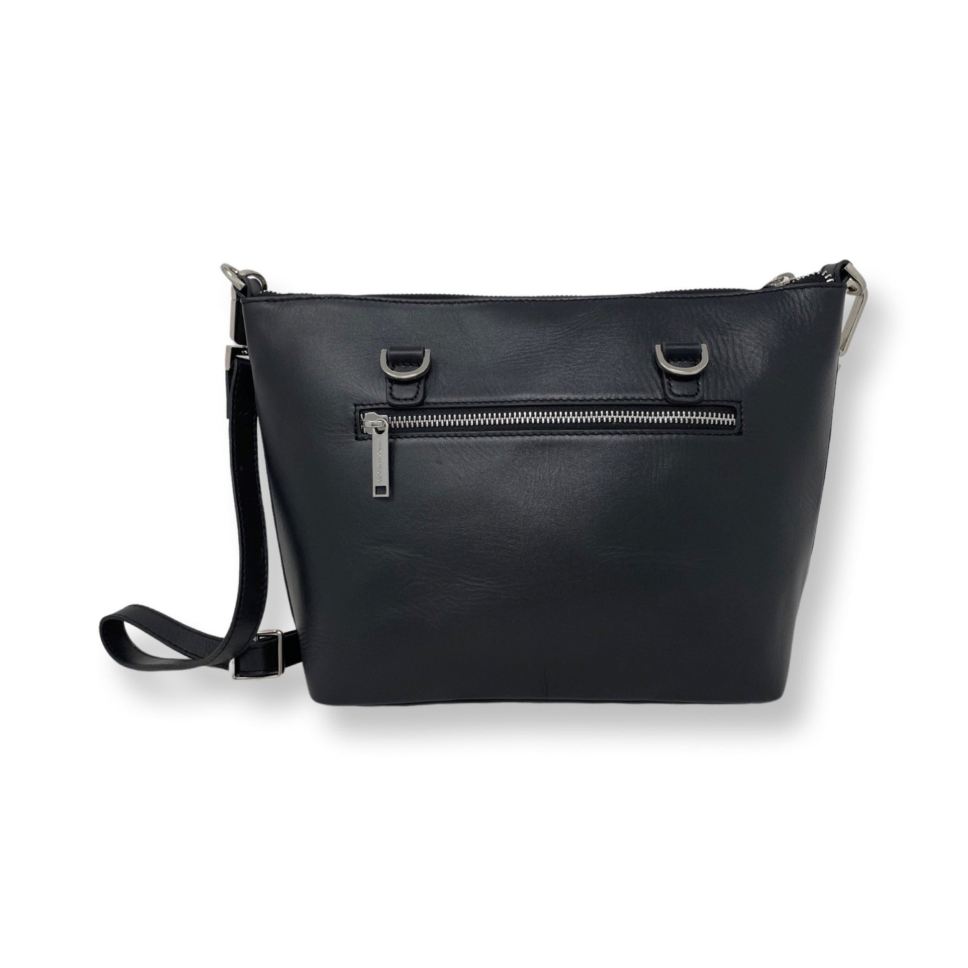 Black Leather Handbag | Lina