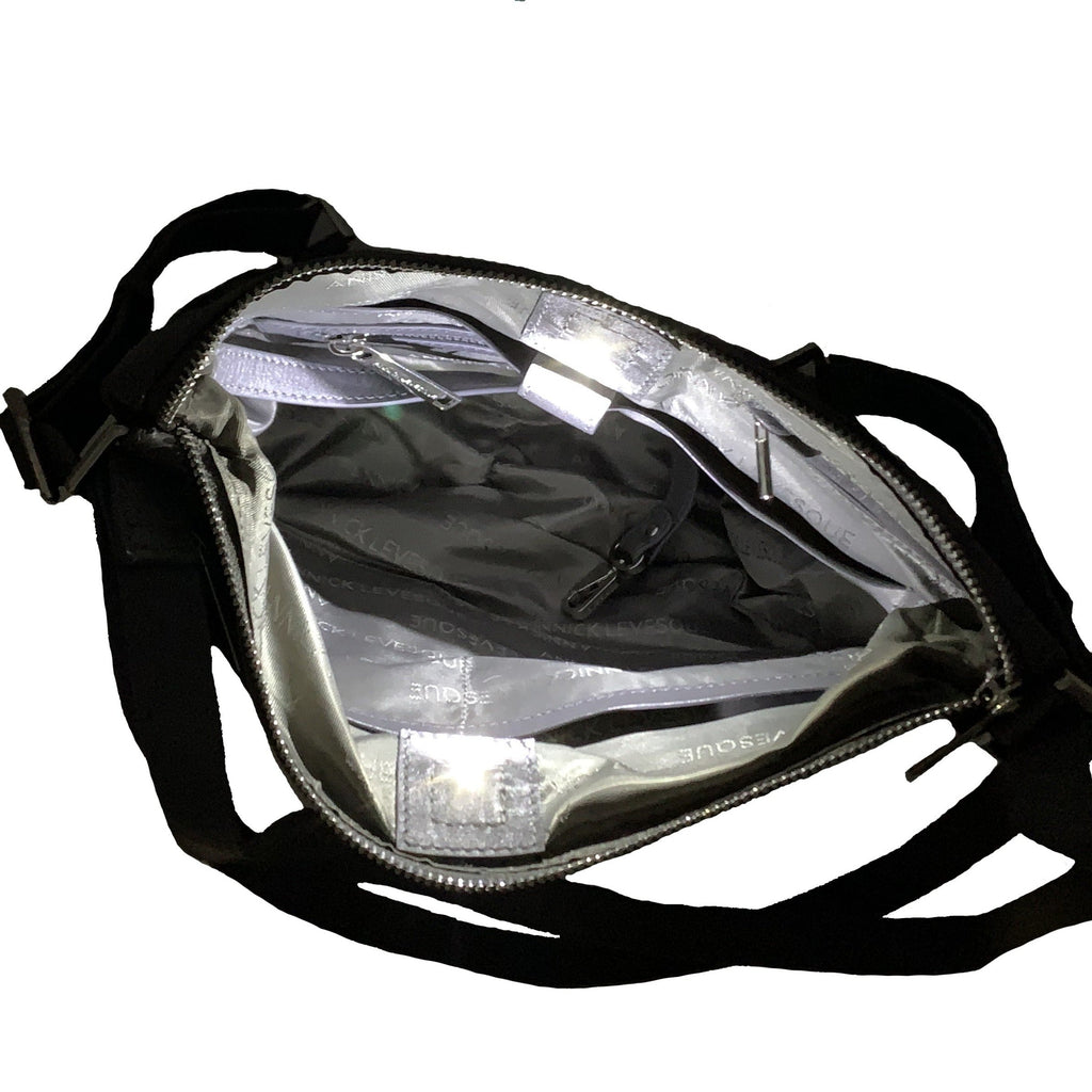 Gray Genuine Leather Transformable Handbag, Josée