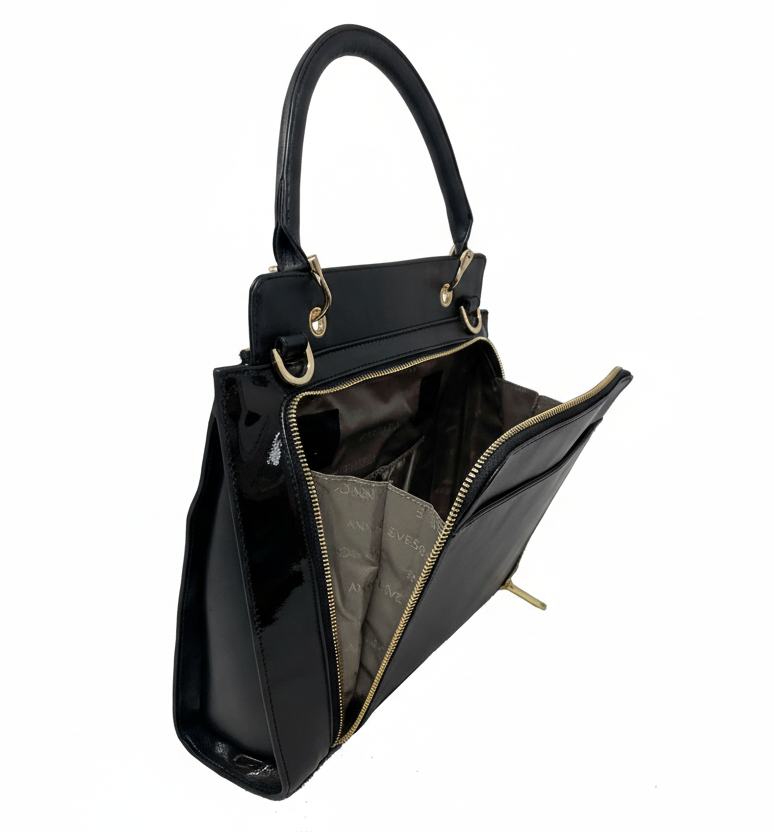 Black Patent Leather Handbag, Chloé