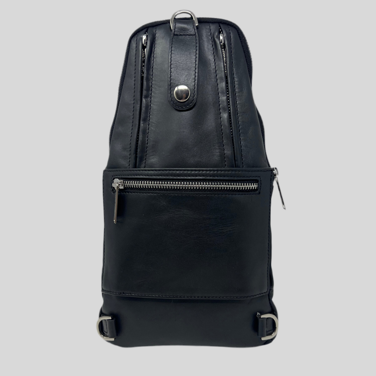 Unisex 3-in-1 Shoulder Bag with RFID Card Section, Black Gabriel