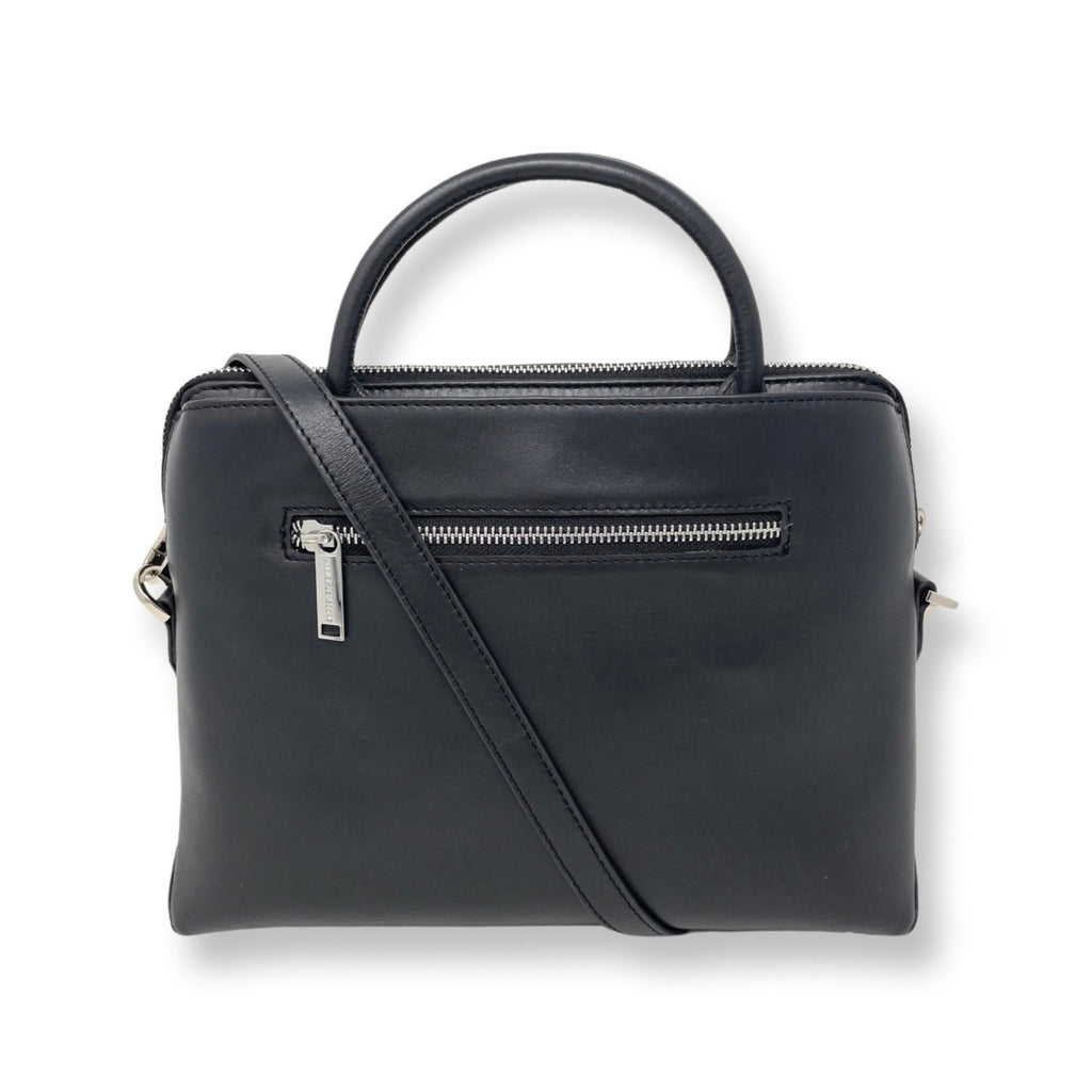 Black Leather Handbag | Miranda - PREORDER