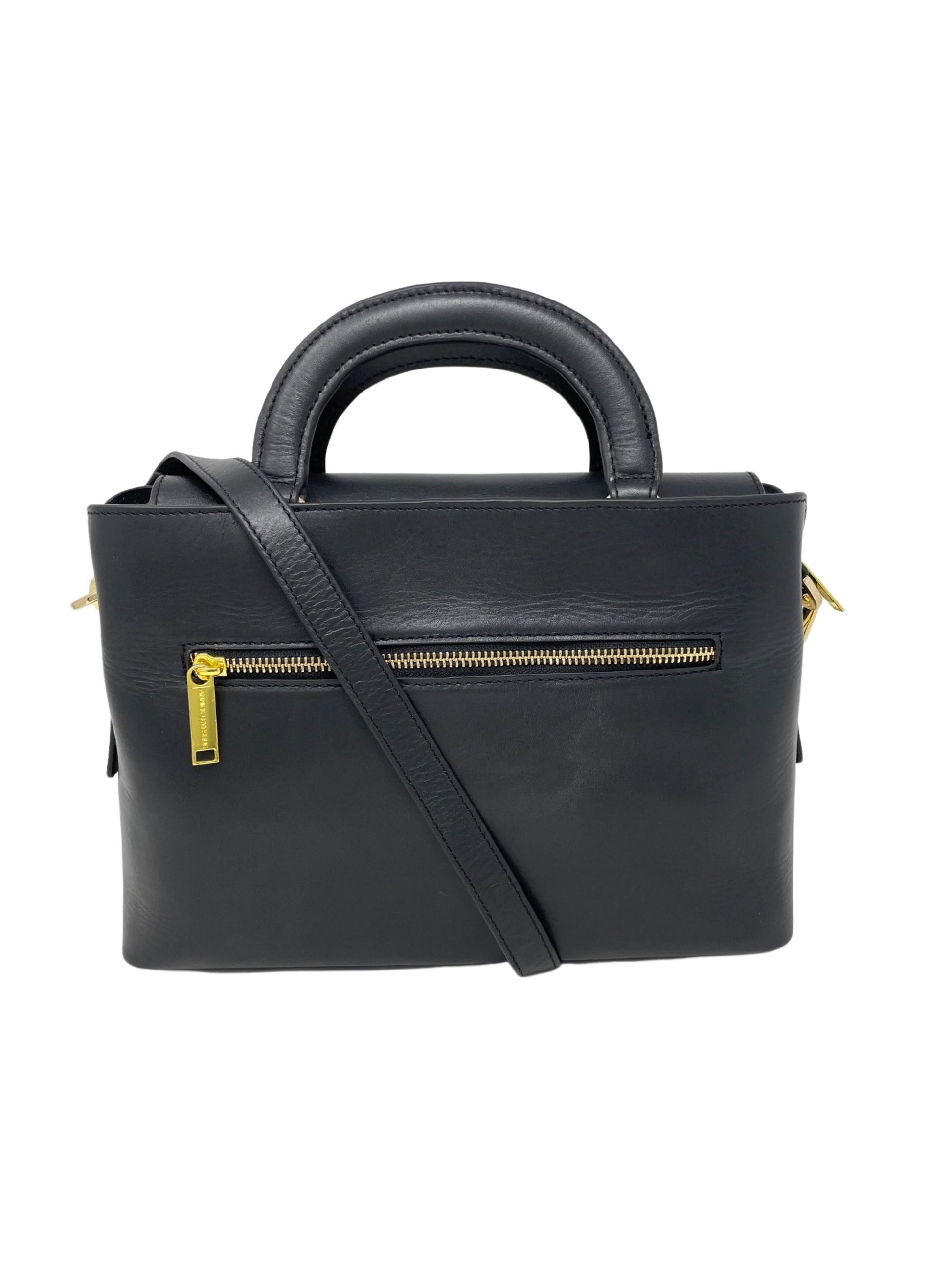 Two-in-One Handbag, Black - Clarence Medium