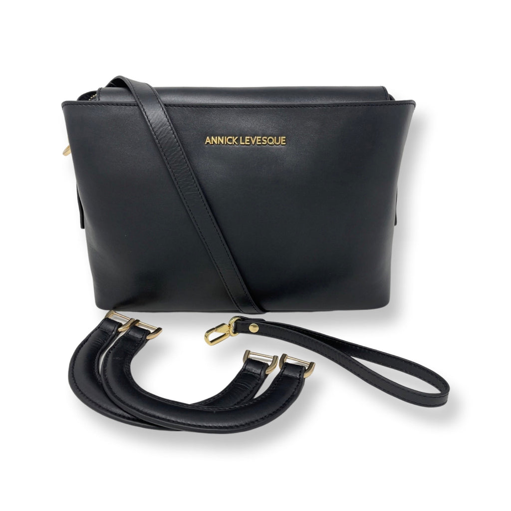 Two-in-One Handbag, Black - Clarence Medium
