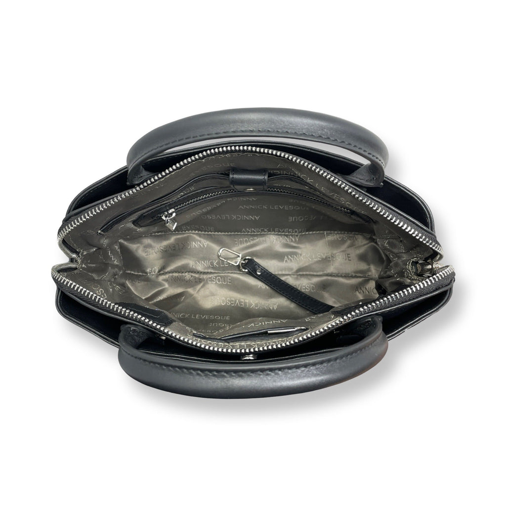 Black Leather Handbag | Miranda - PREORDER