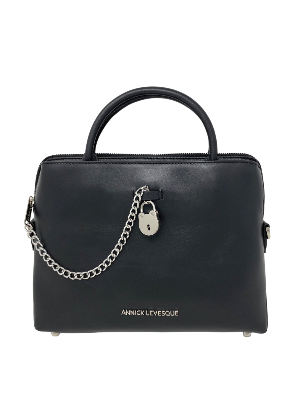 Black Leather Handbag | Miranda - PREORDER