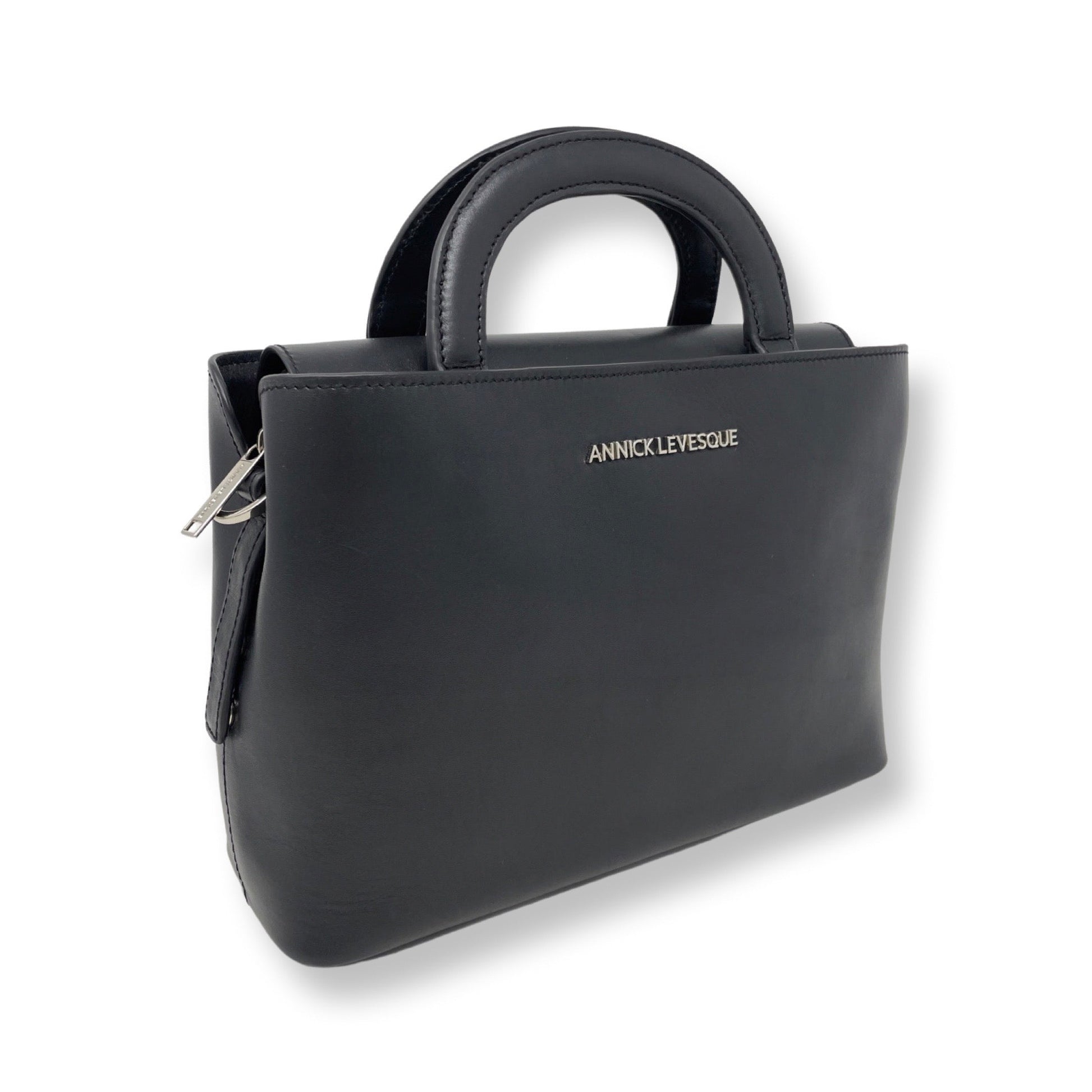 Two-in-One Handbag, Black - Clarence Medium