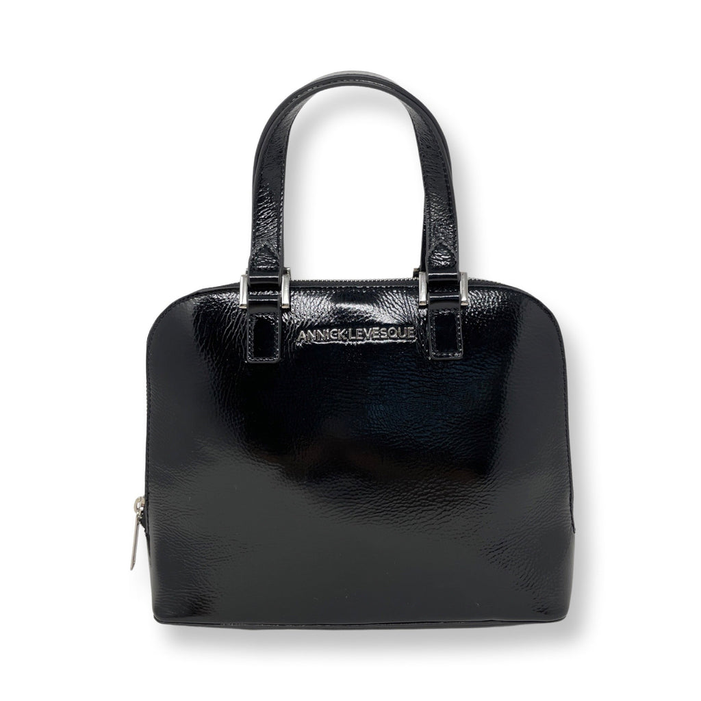 Black Patent Leather Handbag | Justine