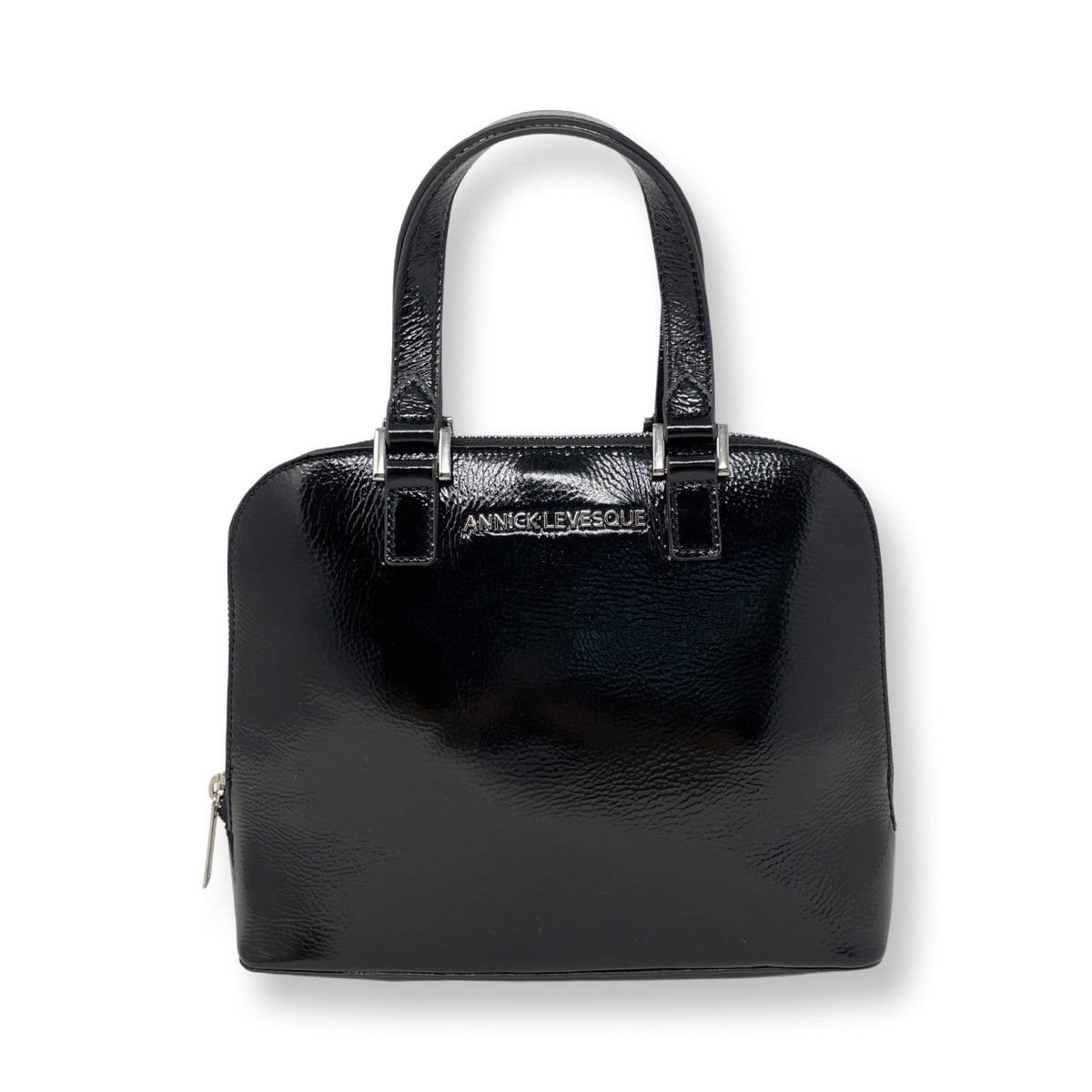Black Patent Leather Handbag | Justine