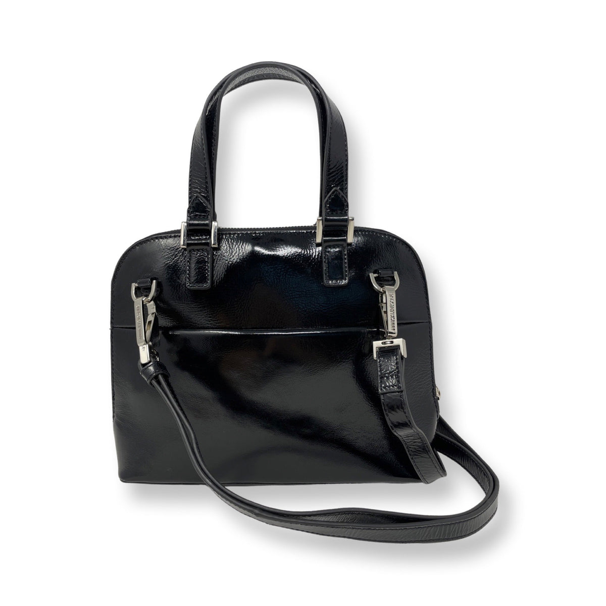 Black Patent Leather Handbag | Justine
