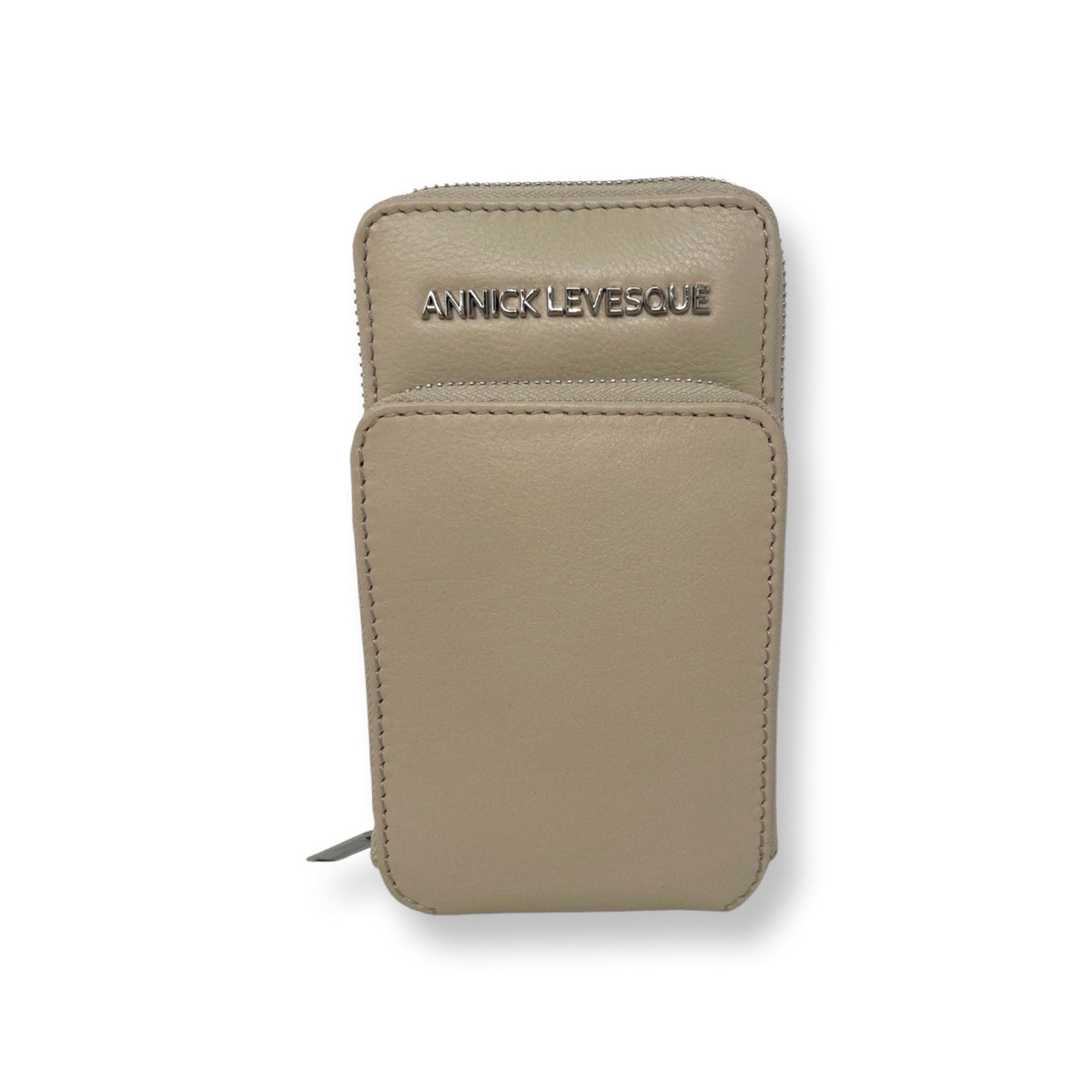 Small Beige Leather Crossbody Bag | Marie-Josée