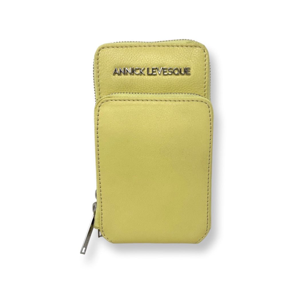 Small Yellow Leather Shoulder Bag | Marie-Josée