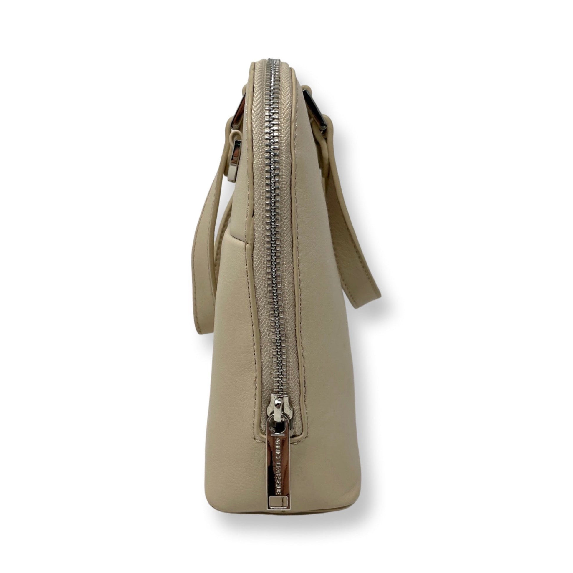 Justine Leather Handbag, Beige