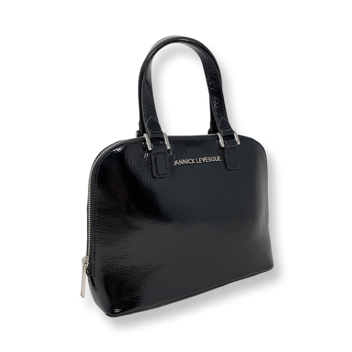 Black Patent Leather Handbag | Justine