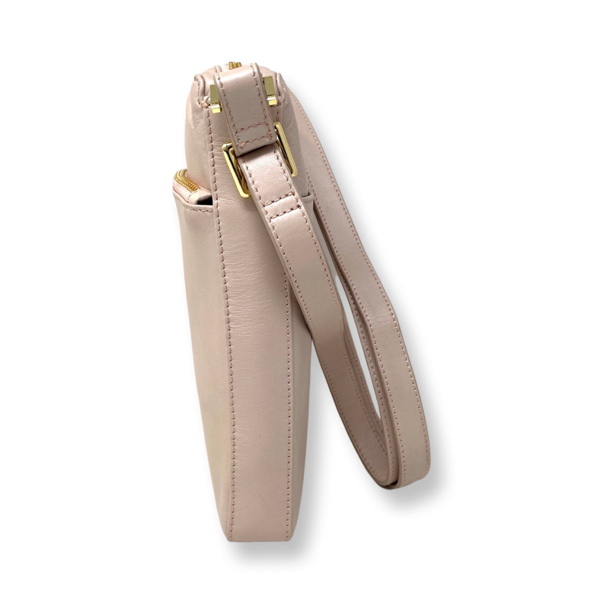 Blush Pink Leather Shoulder Bag | Gisèle