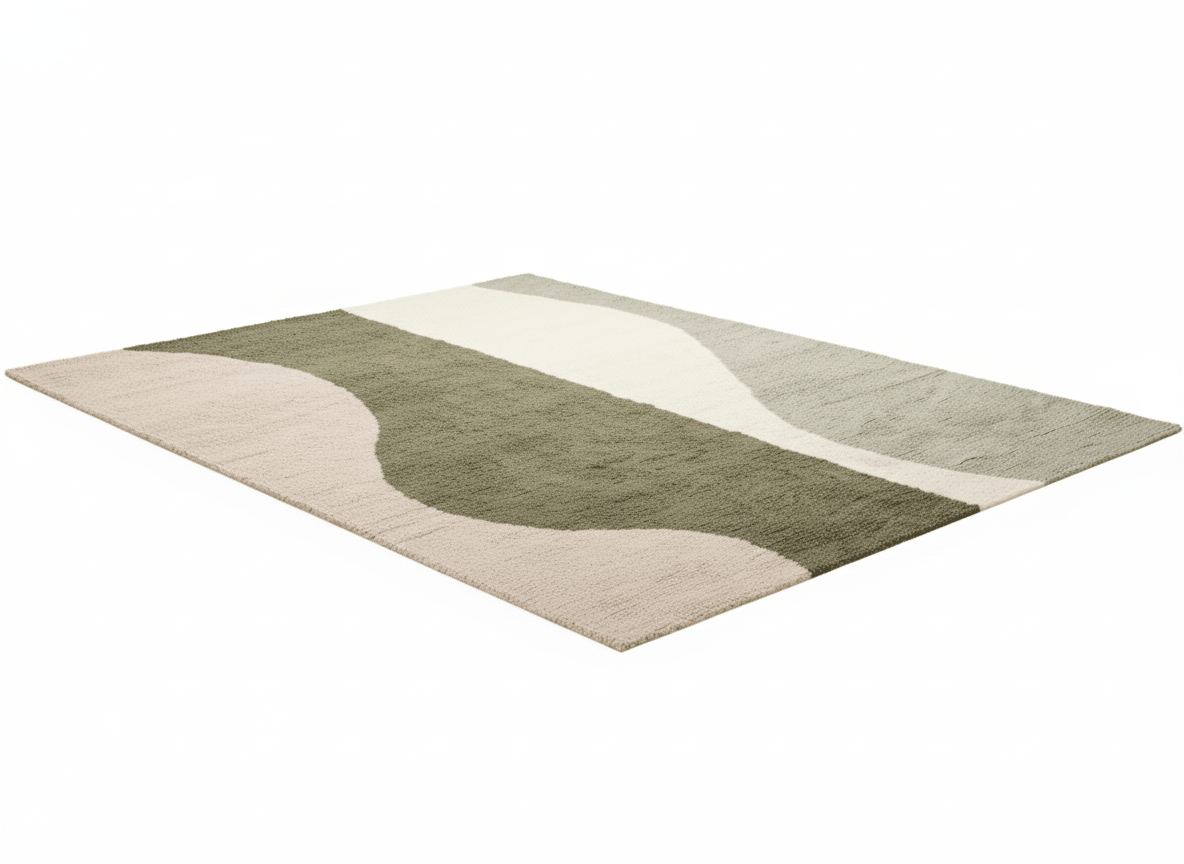 Sage River Flow Plush Area Carpet