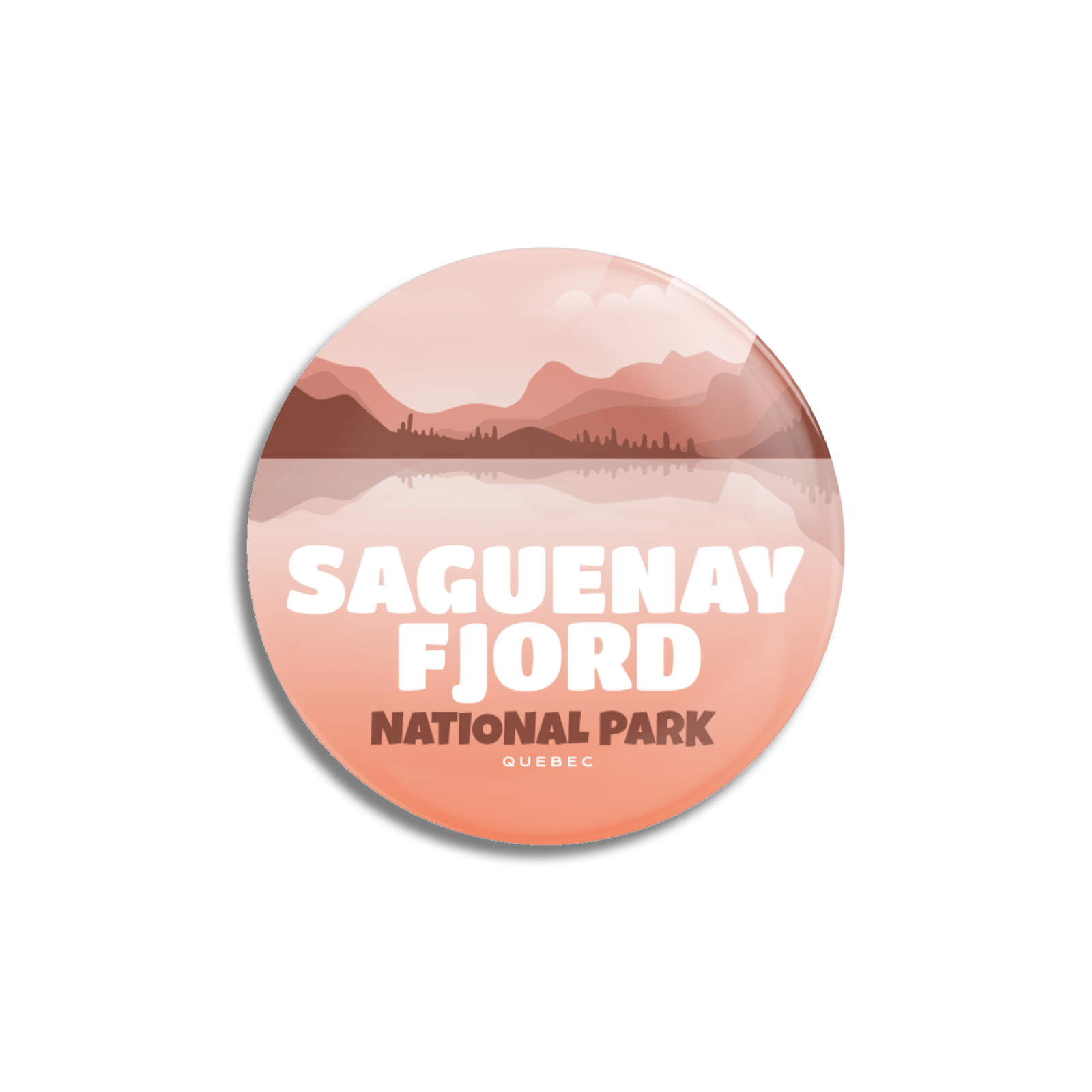 Saguenay Fjord National Park of Quebec Pinback Button