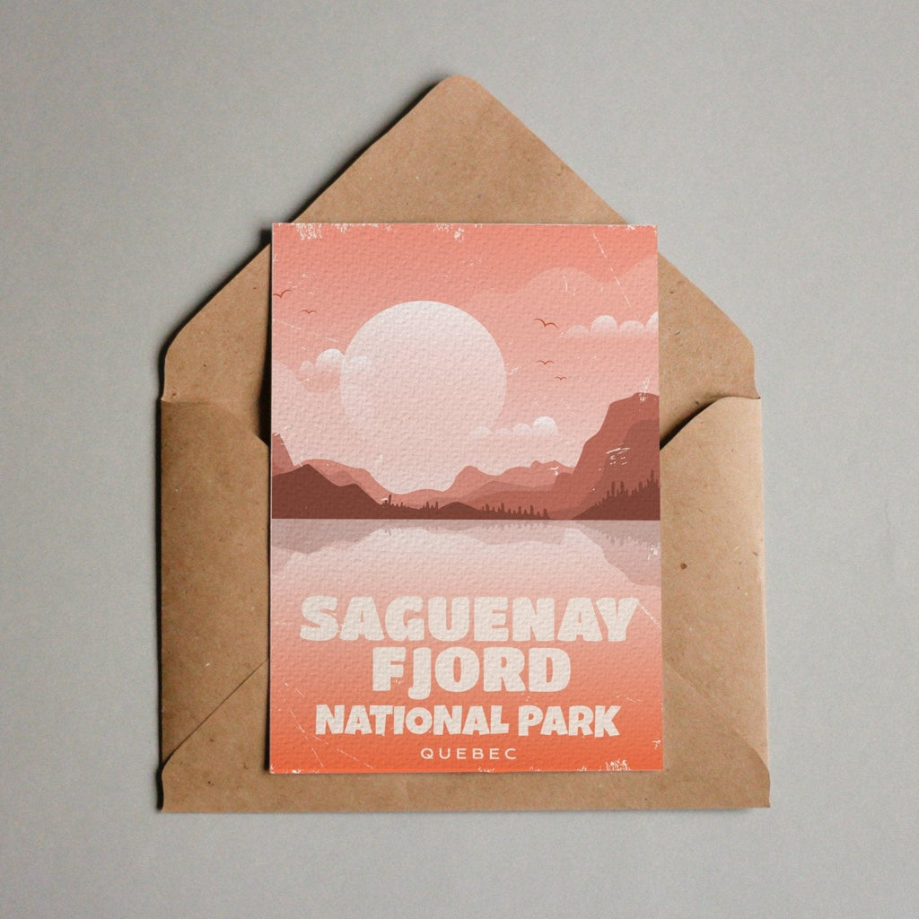 Saguenay Fjord Quebec National Park Postcard