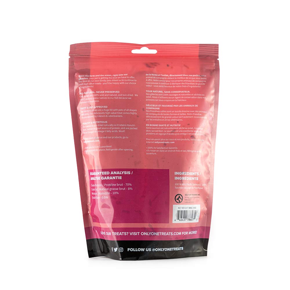 Lanières de peau de saumon 85 g - Lot de 10