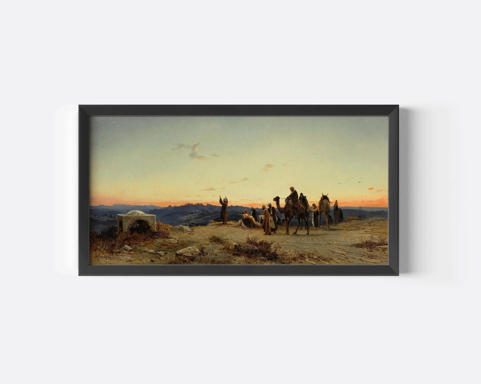 Salomon Corrodi: 19th Century Orientalist Painting, Palestine Art Print