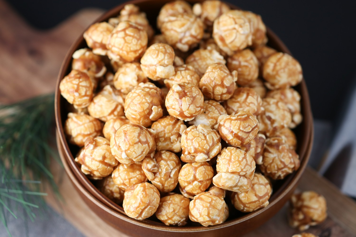 Popcorn au caramel salé