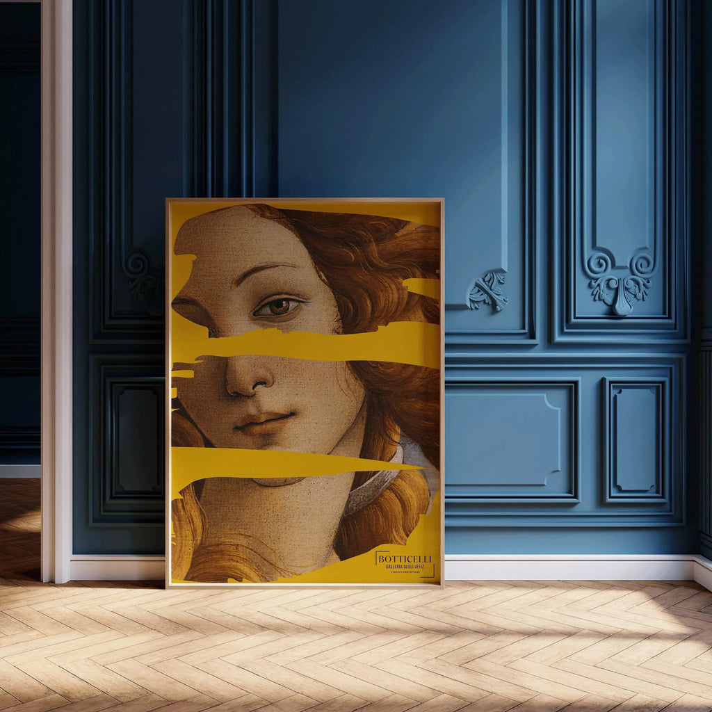 Sandro Botticelli - La Naissance de Vénus (détail) Affiche (disponible encadrée à la main ou non encadrée)