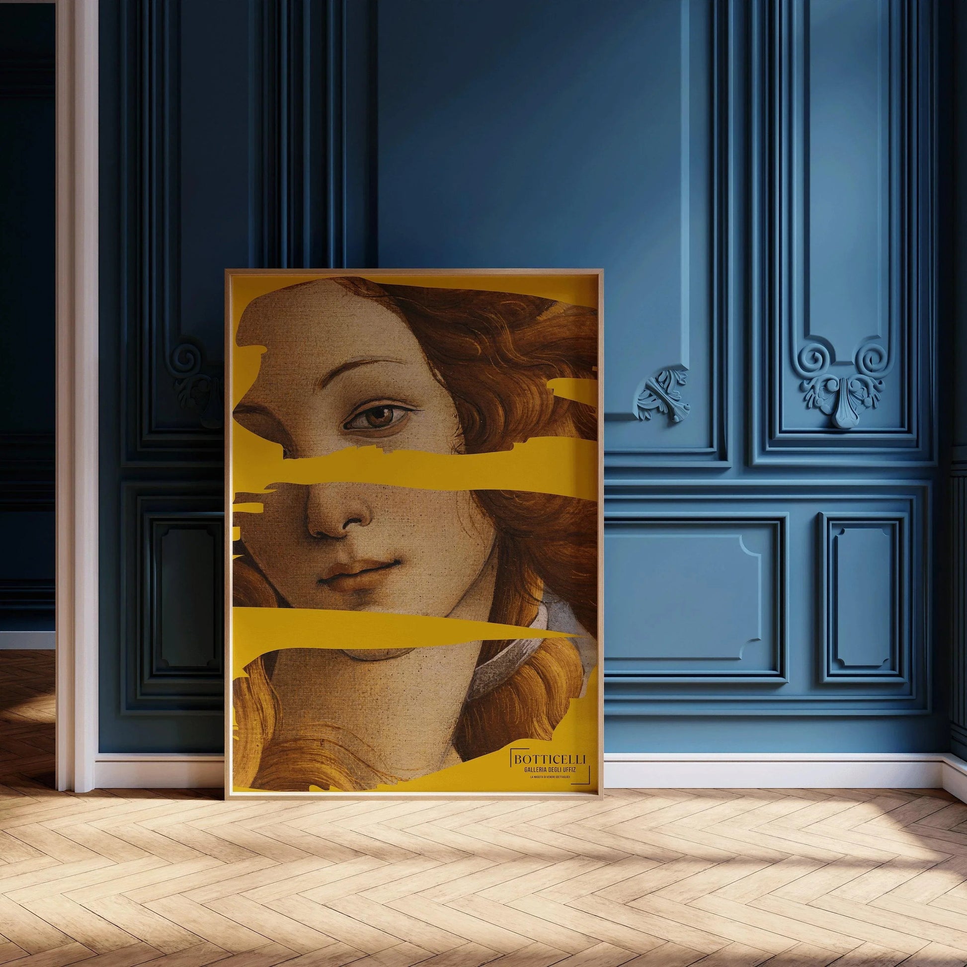 Sandro Botticelli - La Naissance de Vénus (détail) Affiche (disponible encadrée à la main ou non encadrée)