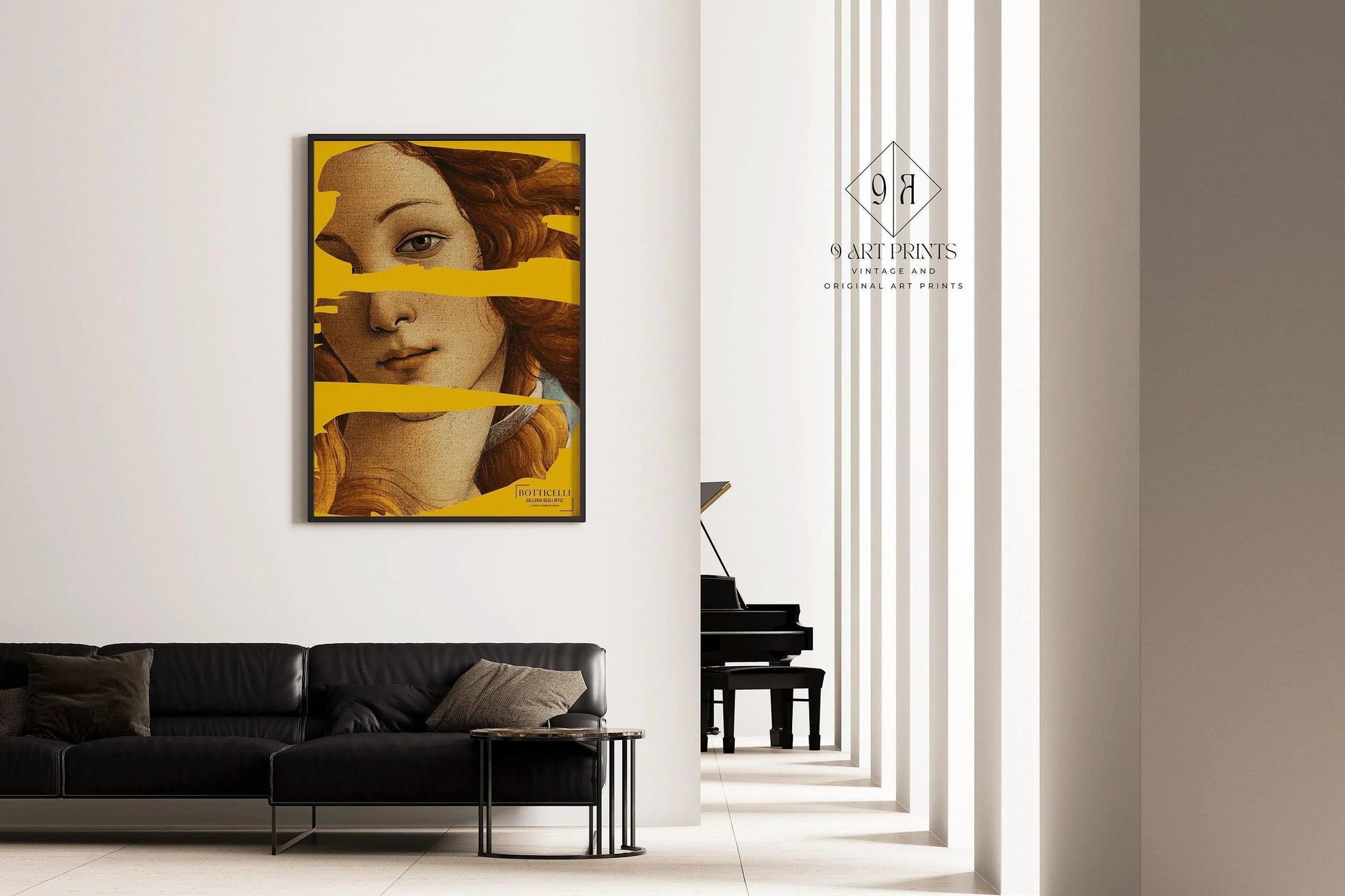 Sandro Botticelli - La Naissance de Vénus (détail) Affiche (disponible encadrée à la main ou non encadrée)