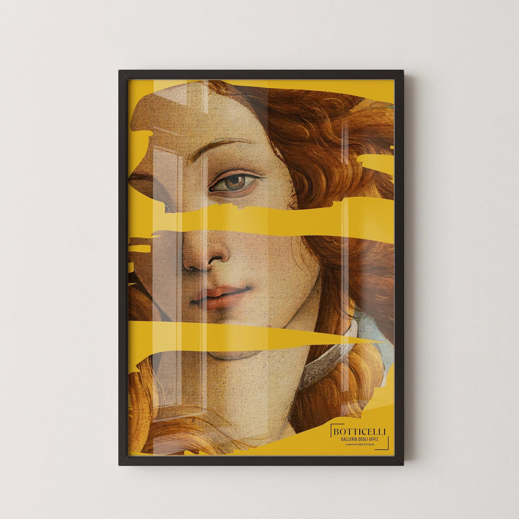 Sandro Botticelli - La Naissance de Vénus (détail) Affiche (disponible encadrée à la main ou non encadrée)