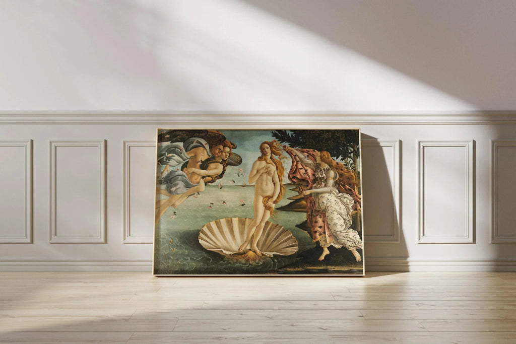 Sandro Botticelli - La Naissance de Vénus | Célèbre œuvre d'art de la Renaissance (disponible encadrée ou non encadrée)