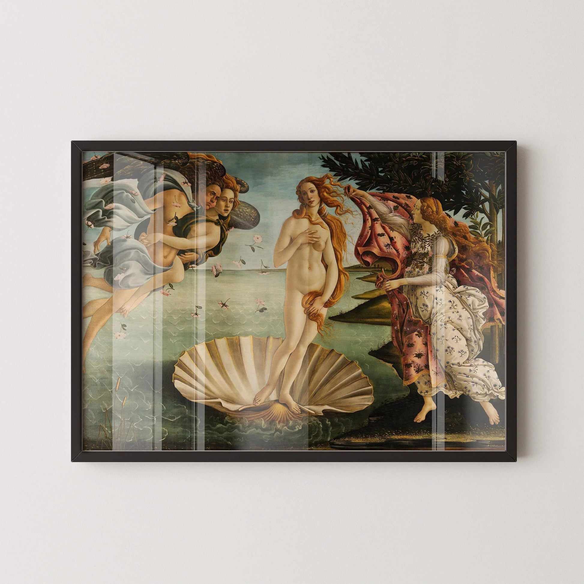 Sandro Botticelli - La Naissance de Vénus | Célèbre œuvre d'art de la Renaissance (disponible encadrée ou non encadrée)