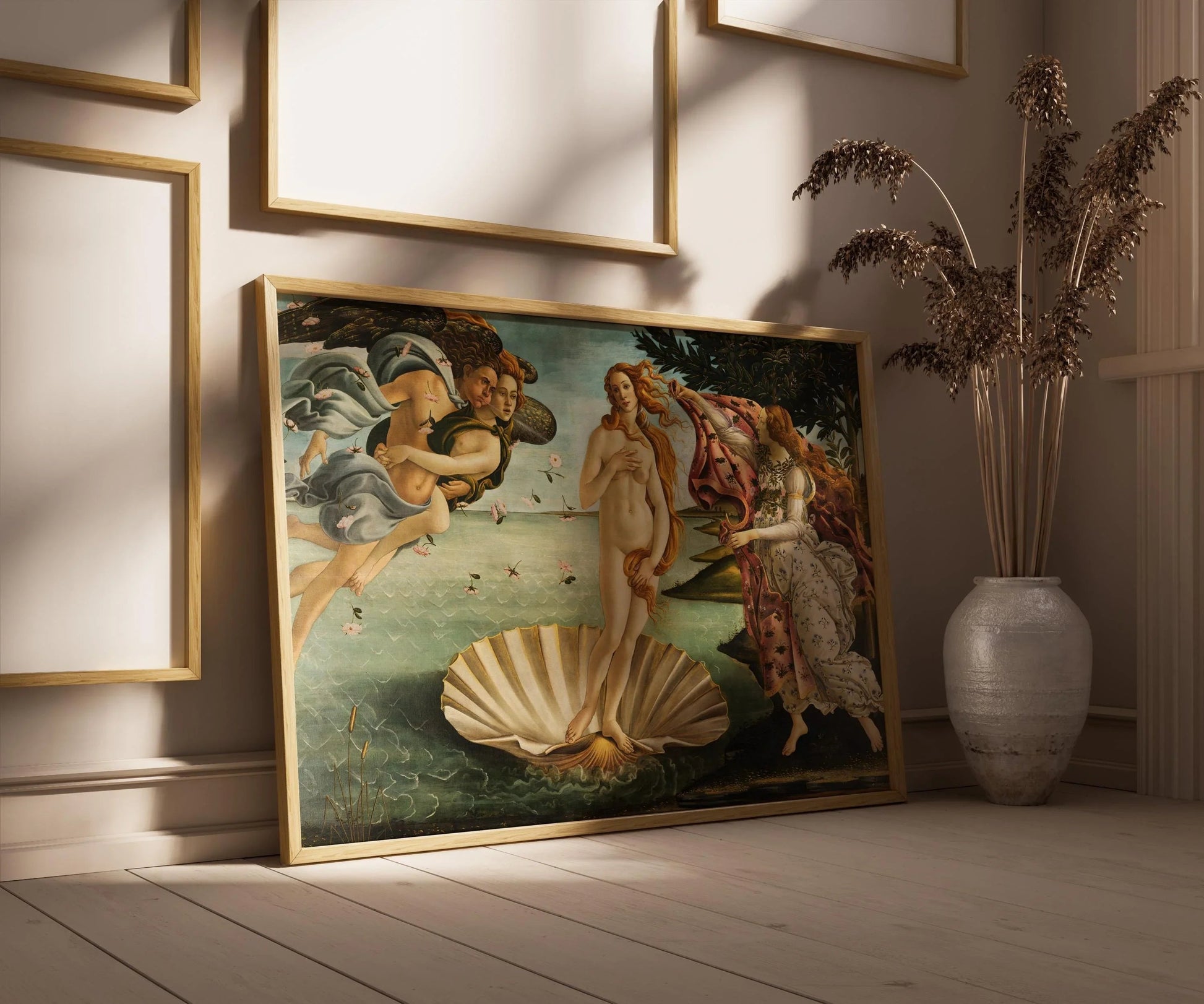 Sandro Botticelli - La Naissance de Vénus | Célèbre œuvre d'art de la Renaissance (disponible encadrée ou non encadrée)