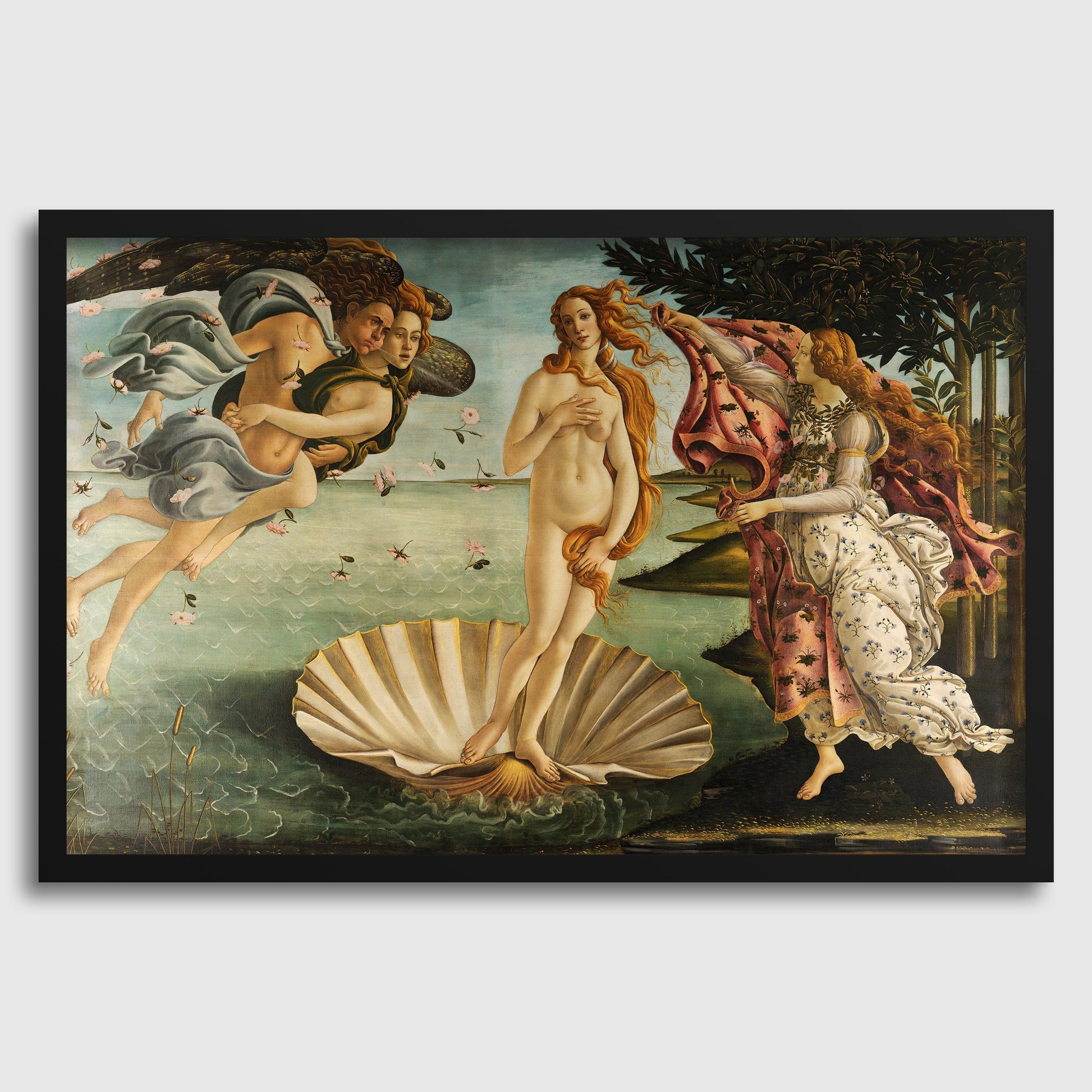 Sandro Botticelli - La Naissance de Vénus | Célèbre œuvre d'art de la Renaissance (disponible encadrée ou non encadrée)