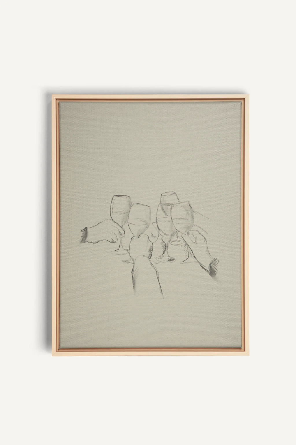 HEALTH!, Stretched Canvas Artwork, Natural Clear Framed