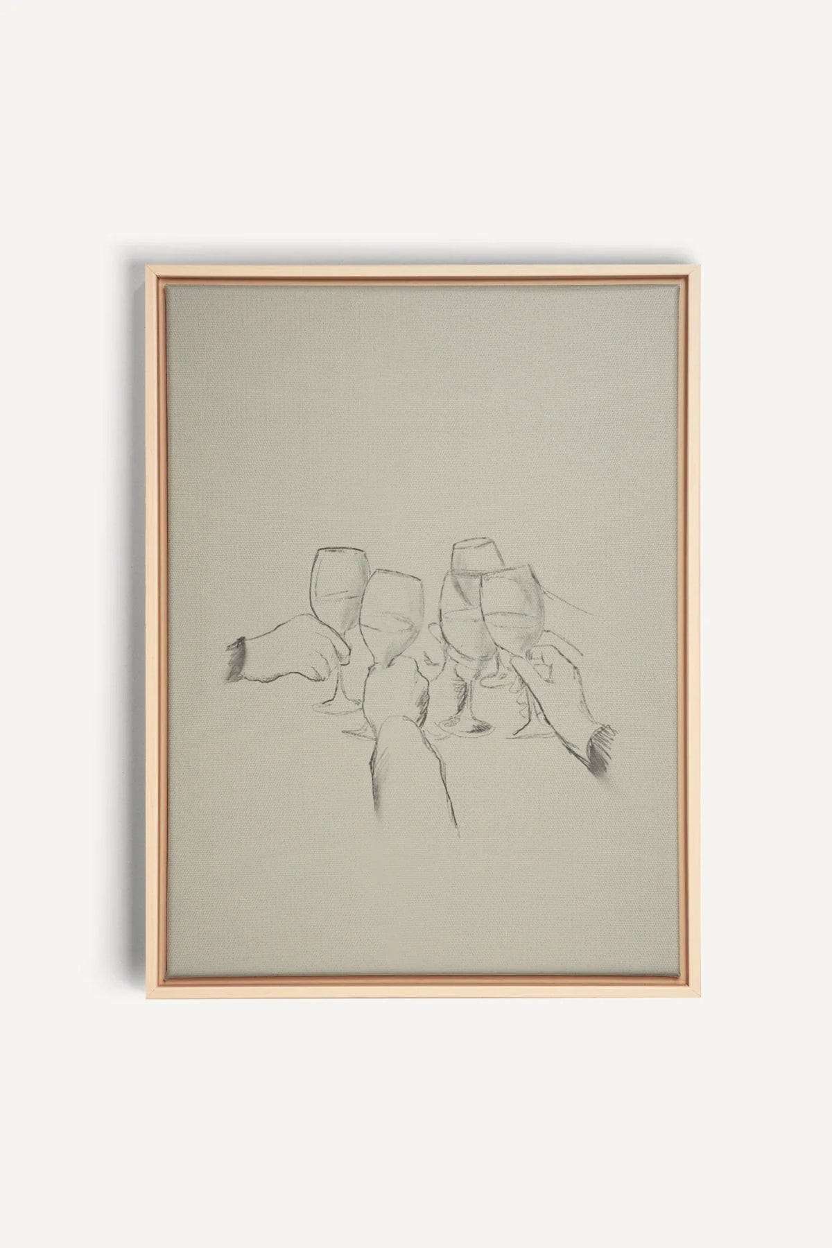 HEALTH!, Stretched Canvas Artwork, Natural Clear Framed