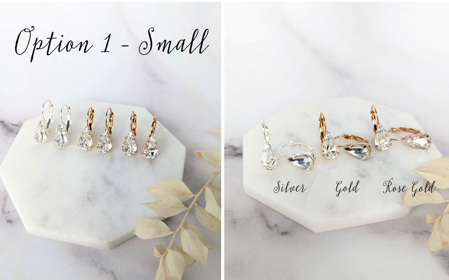 Boucles d'oreilles pendantes en cristal SARA