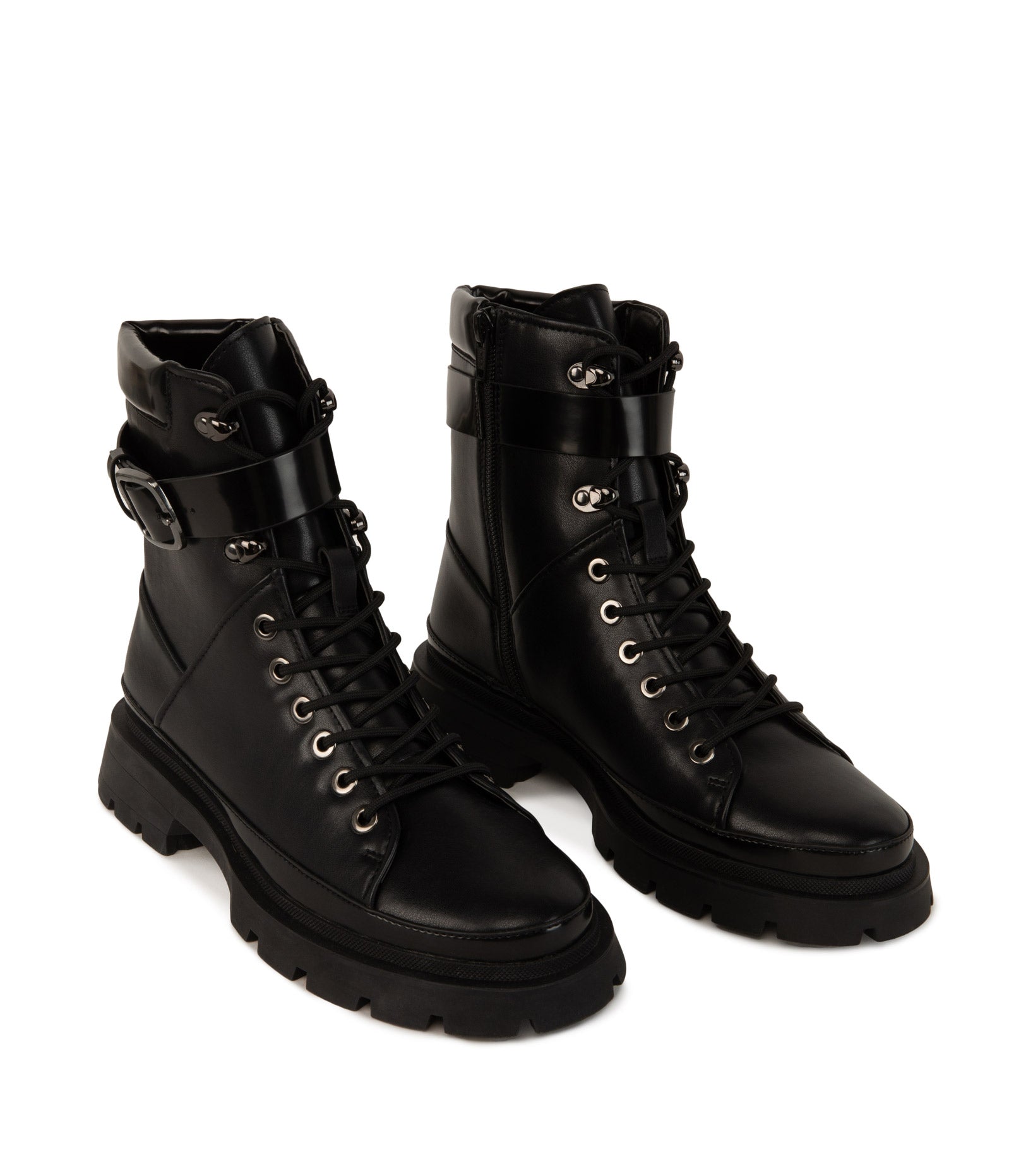 TOMEI Women's Vegan Combat Boots