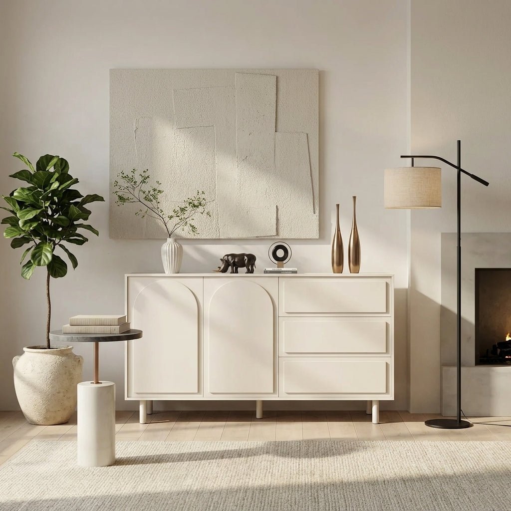 SC53 White Shoe Cabinet
