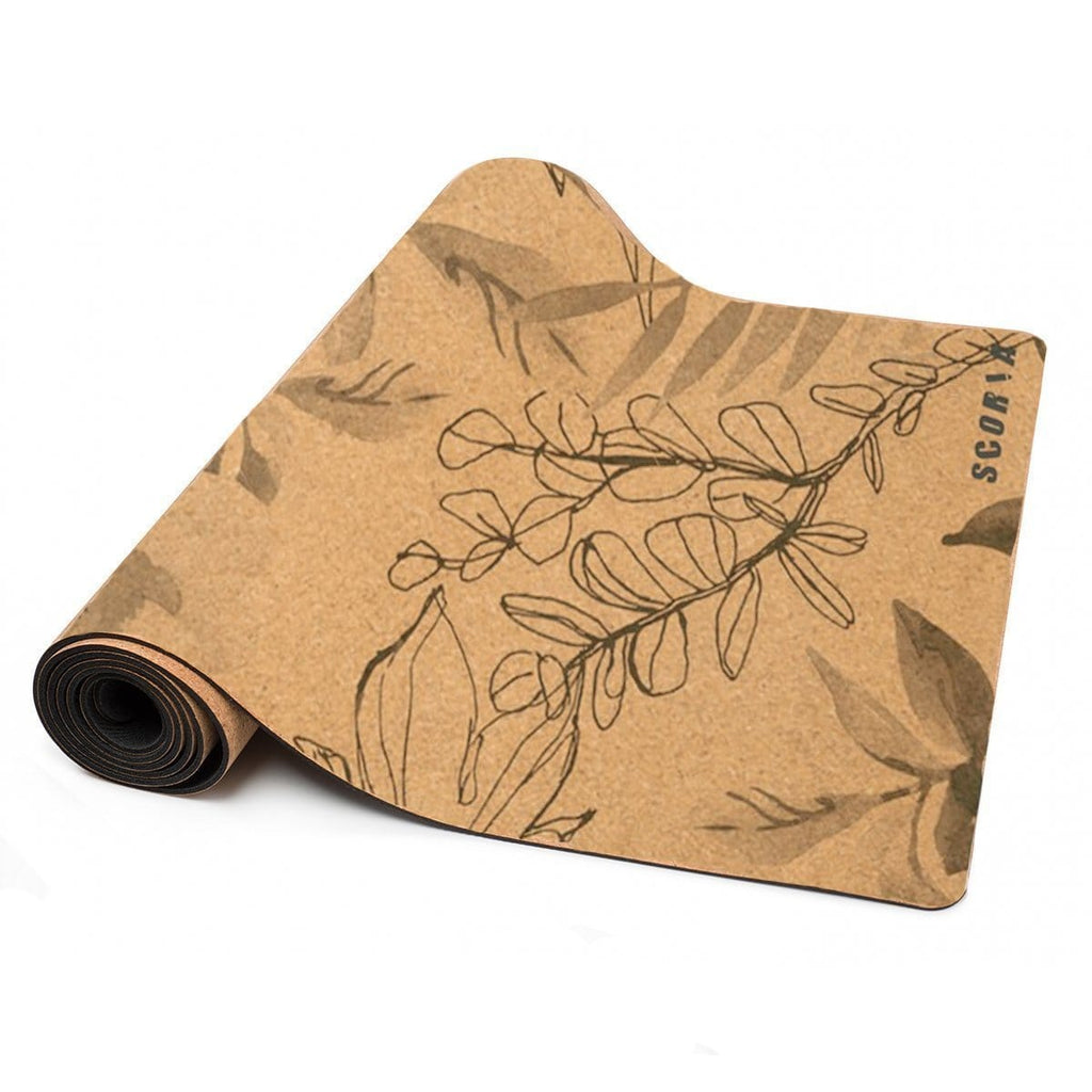X-TALL Blossom Cork Yoga Mat | 6'7 Long | 4.5MM
