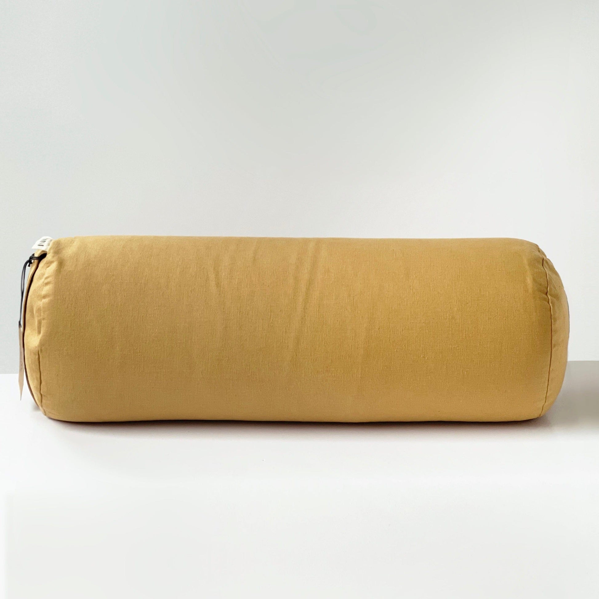 Round Yoga Bolster | Natural & Organic | Amber Gold