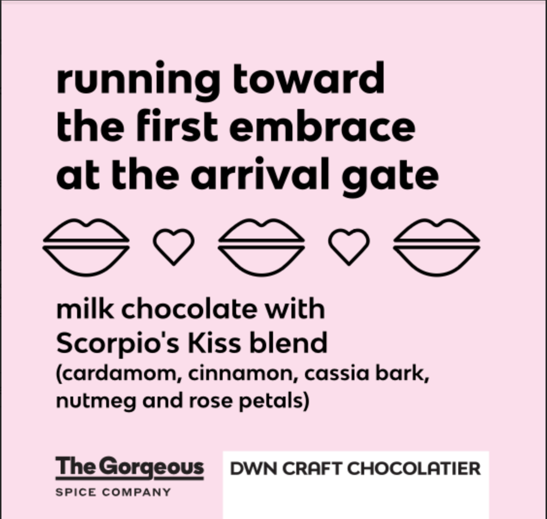 Barre de chocolat au lait Spiced Kiss