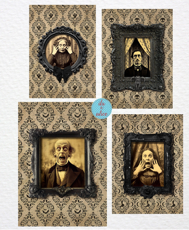 Spooky Screamers Halloween Postcards