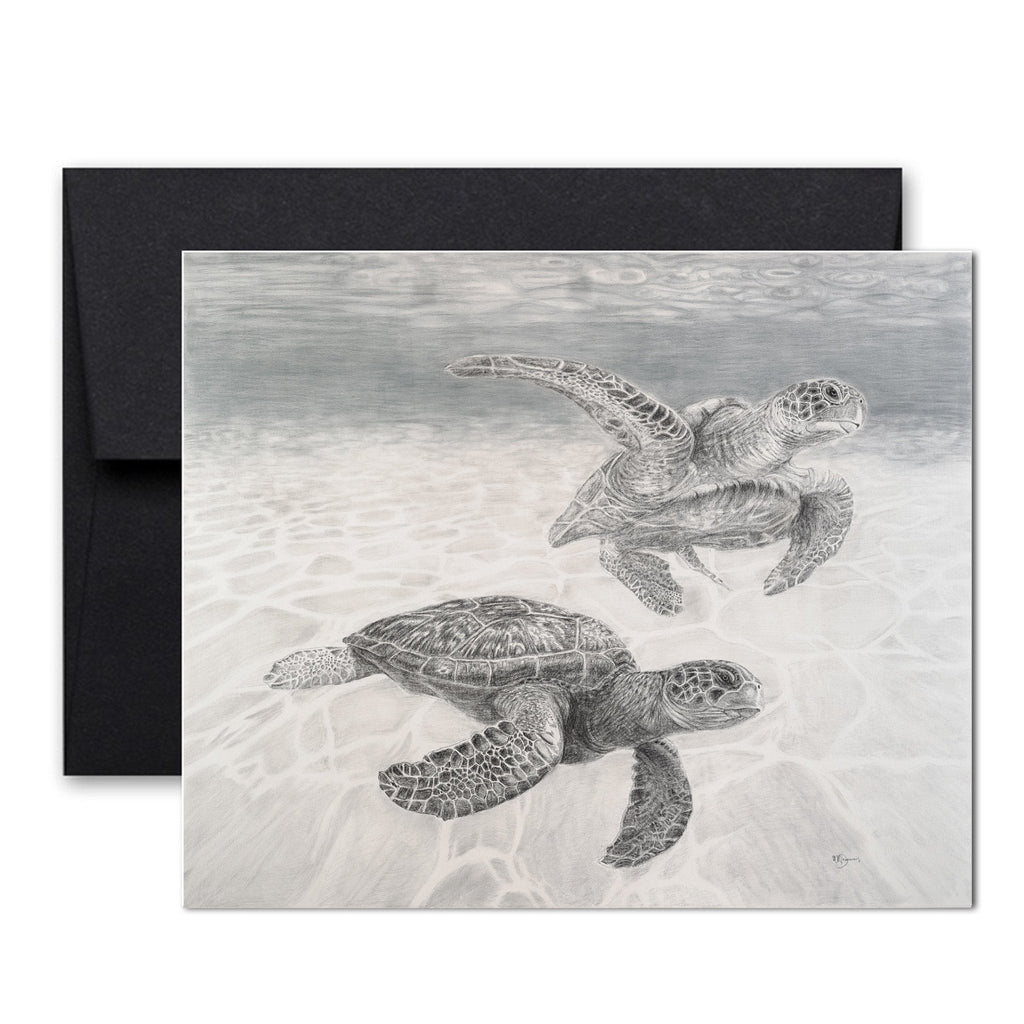 Sea turtles Greeting Card