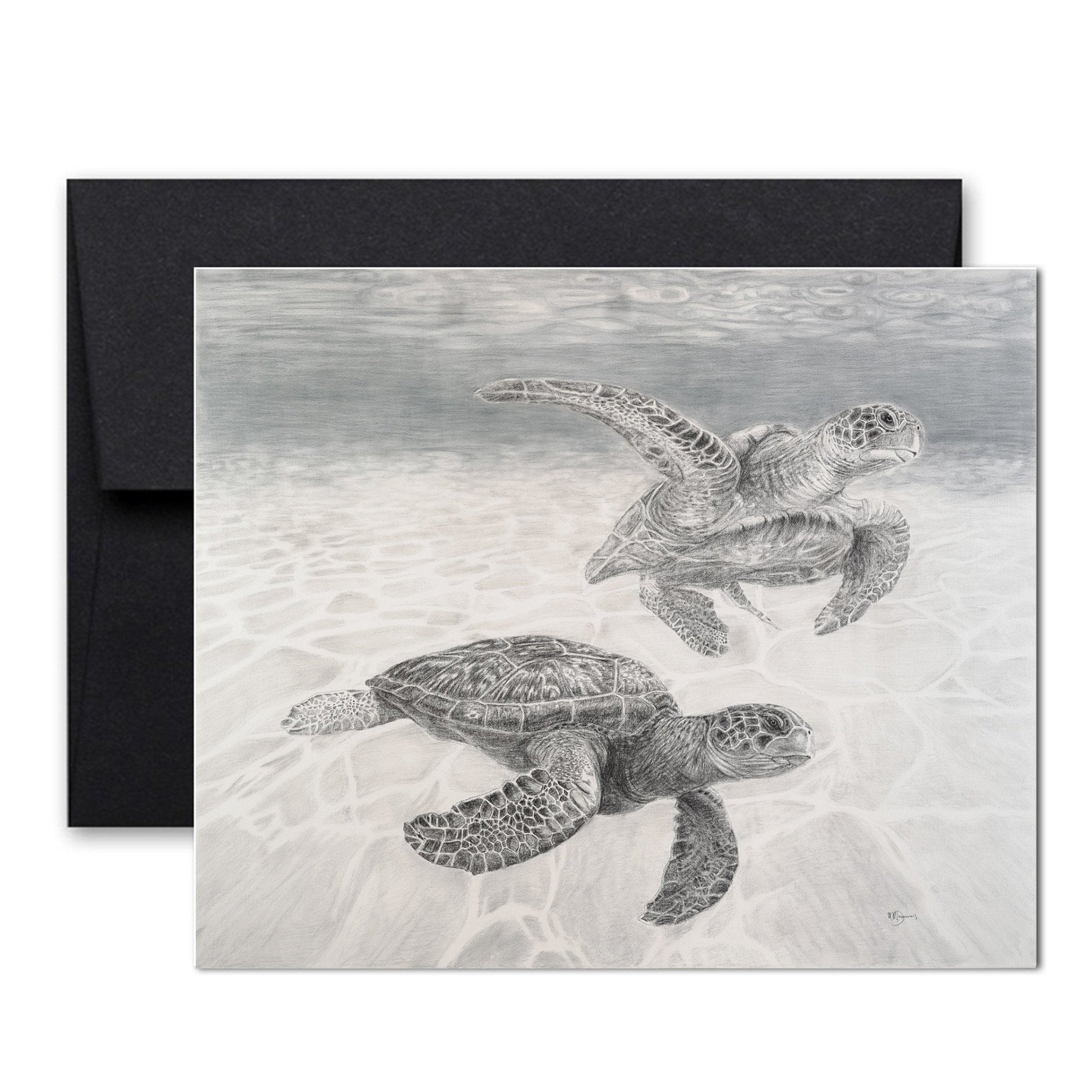 Sea turtles Greeting Card