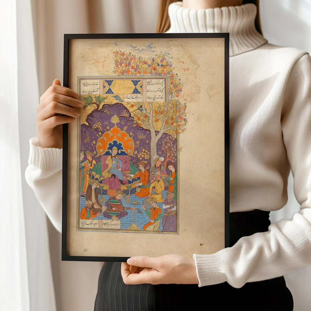 Reproduction d'art giclée du Shahnama : Miniature persane, qualité musée
