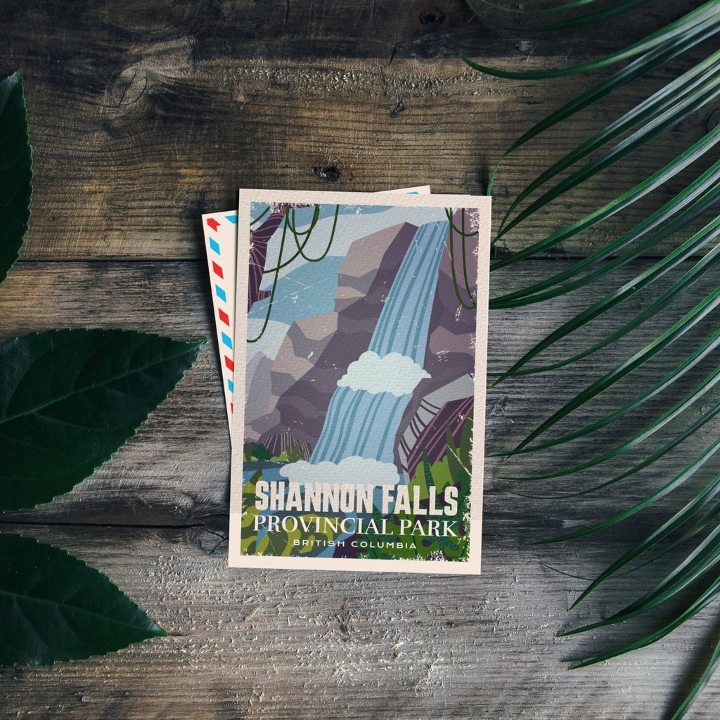 Shannon Falls British Columbia Provincial Park Postcard, Canada Parks