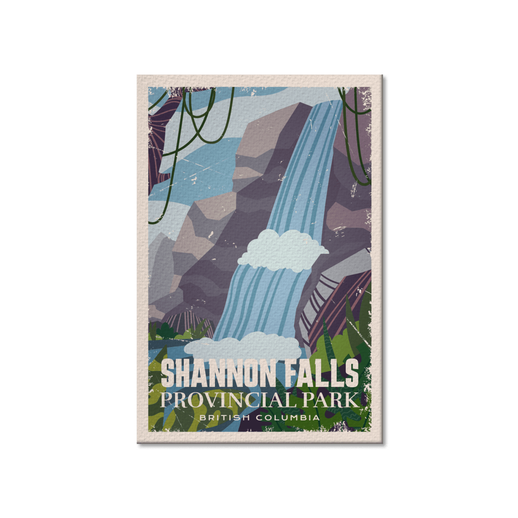 Shannon Falls British Columbia Provincial Park Postcard, Canada Parks