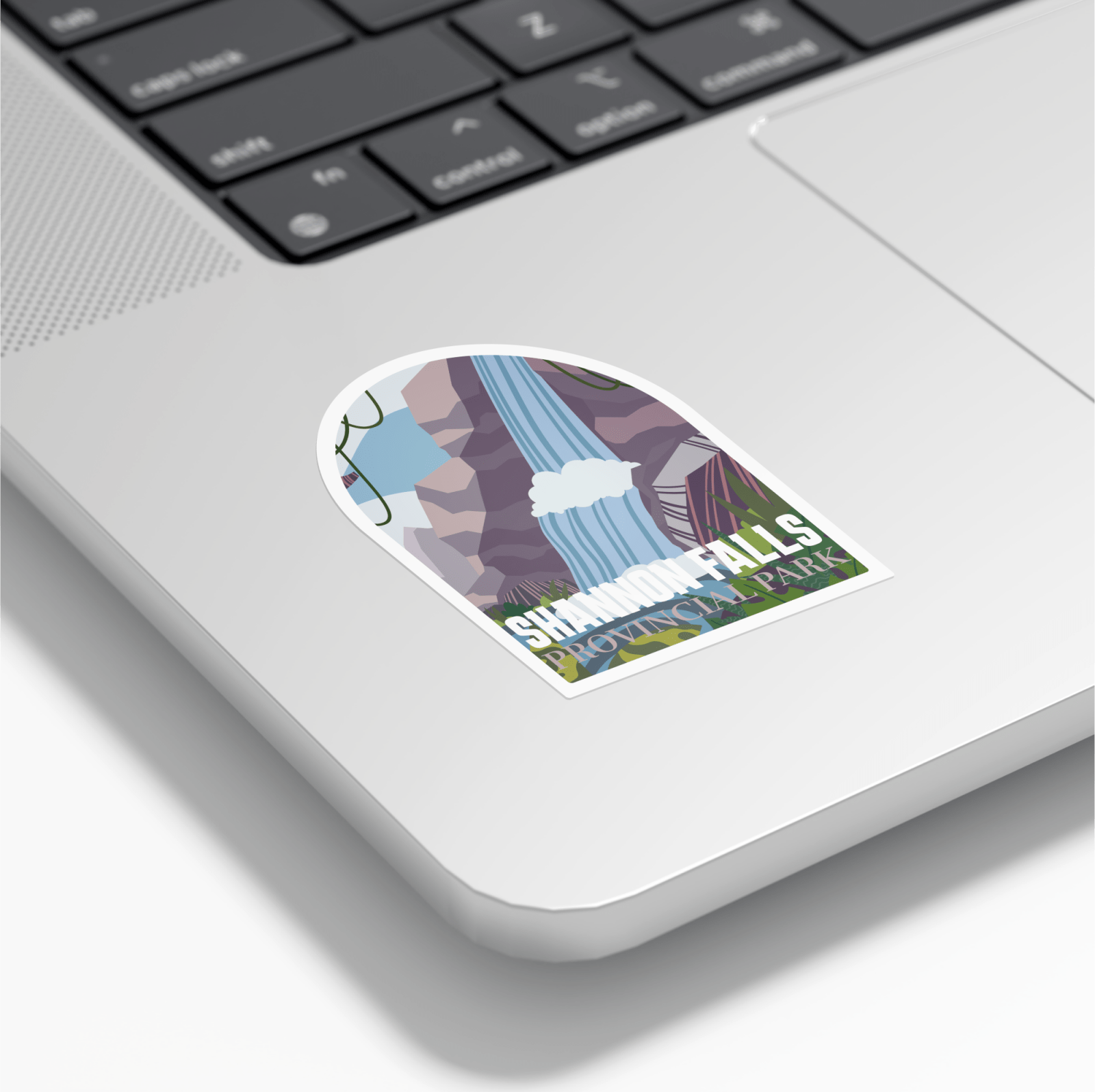 Shannon Falls British Columbia Provincial Park Waterproof Vinyl Sticker, Canada Parks
