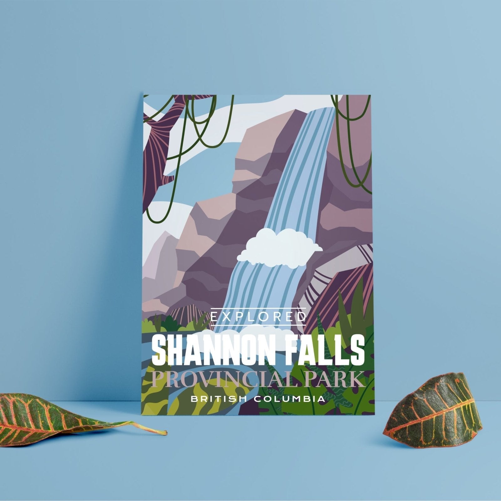 Shannon Falls Provincial Park 'Explored' Poster, Canada Parks