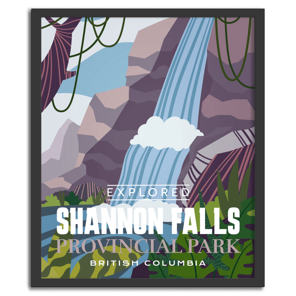 Shannon Falls Provincial Park 'Explored' Poster, Canada Parks